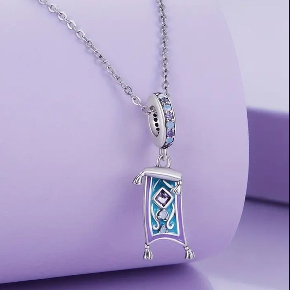 925 Sterling Silver & Enamel Disney Inspired ALADIN Charm/Pendant - NWT - Picture 2 of 5